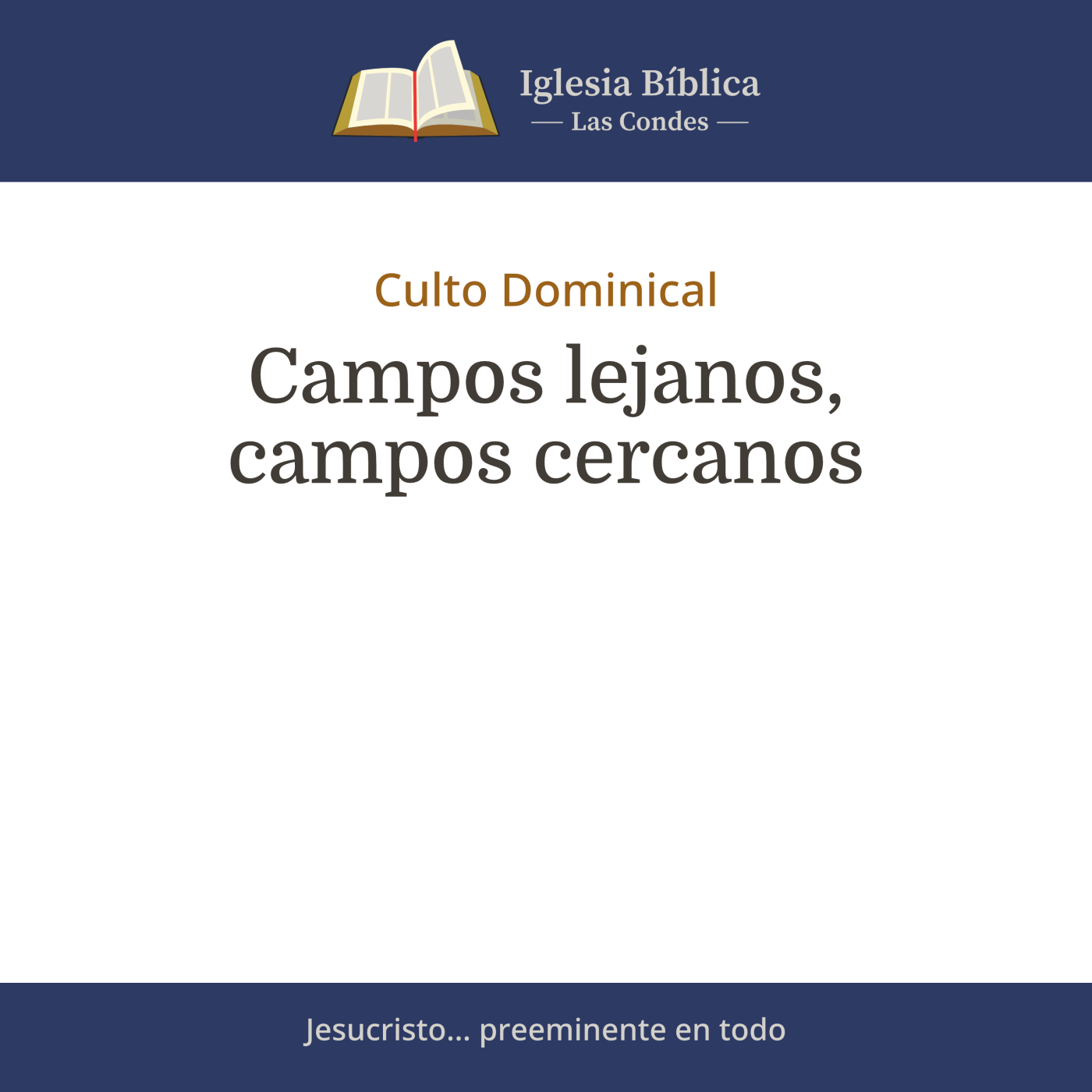 Mensajes del Culto Dominical