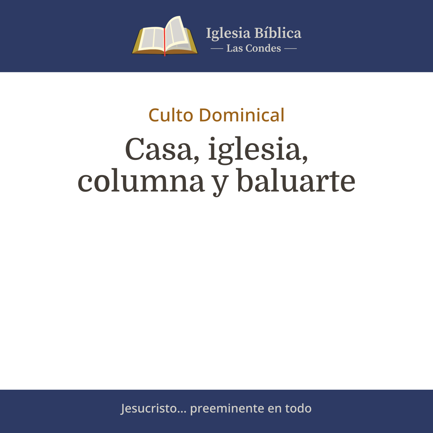 Mensajes del Culto Dominical