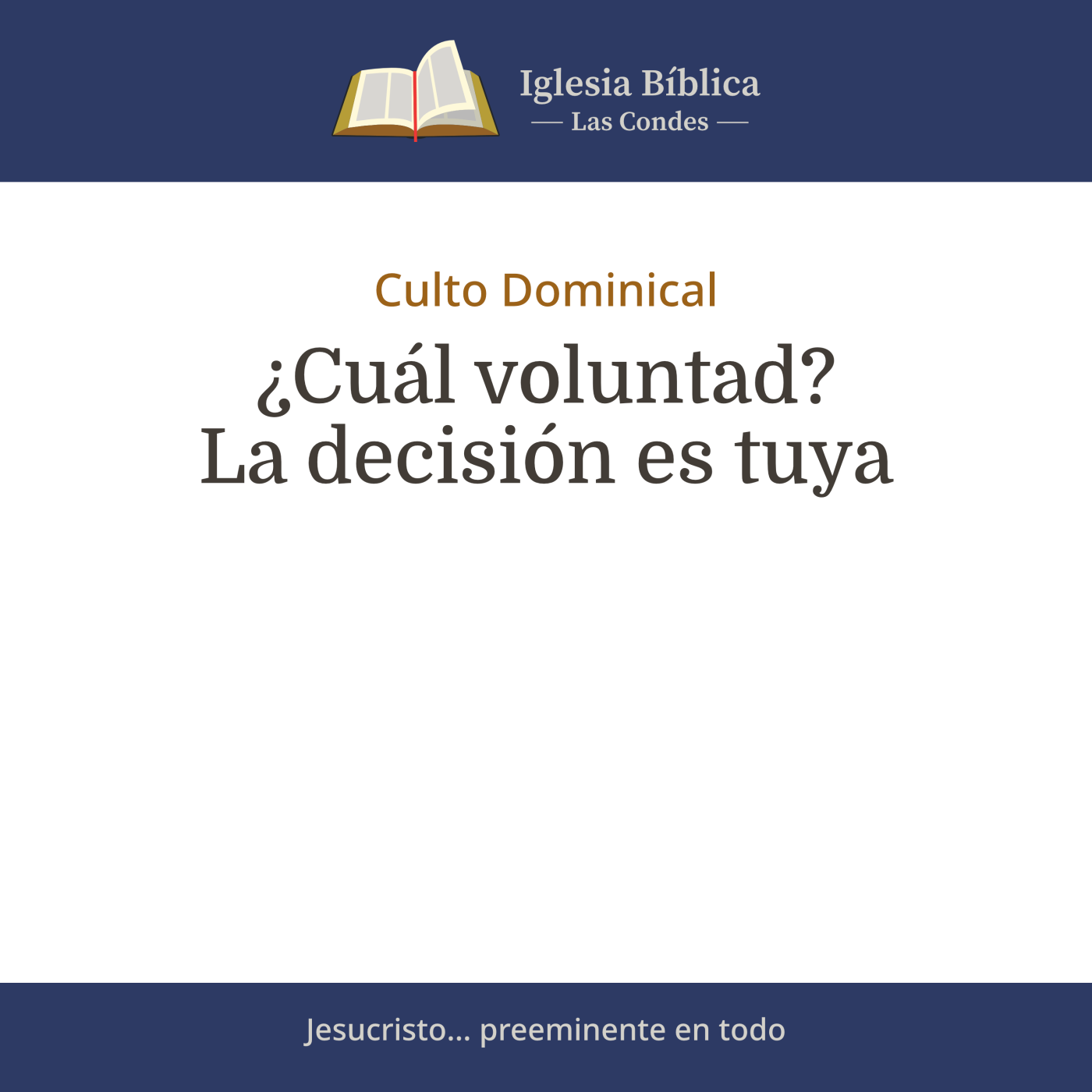 Portada de Mensajes del Culto Dominical