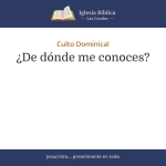 ¿De dónde me conoces?