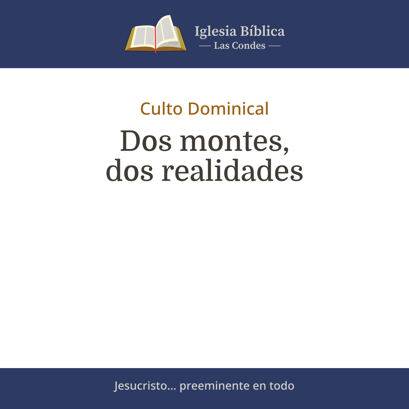 Mensajes del Culto Dominical