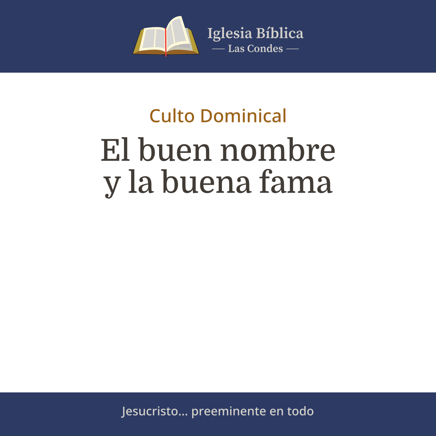 Mensajes del Culto Dominical