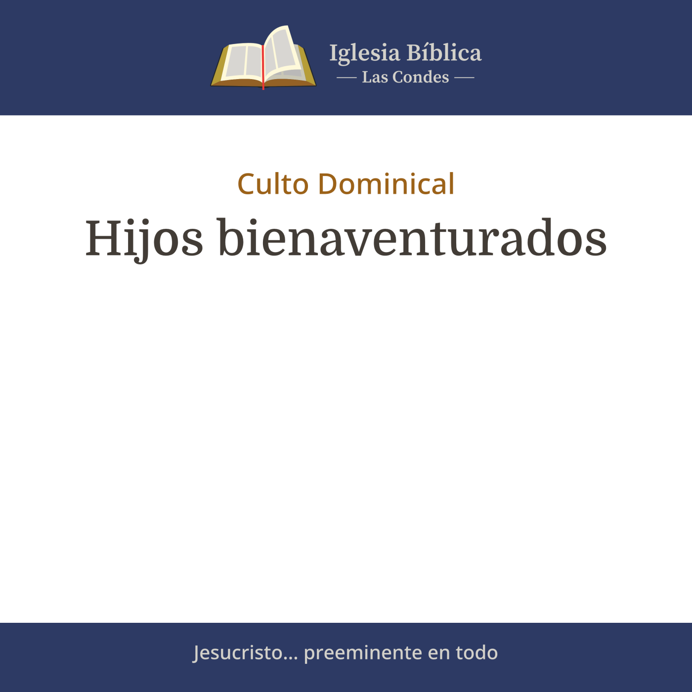 Mensajes del Culto Dominical