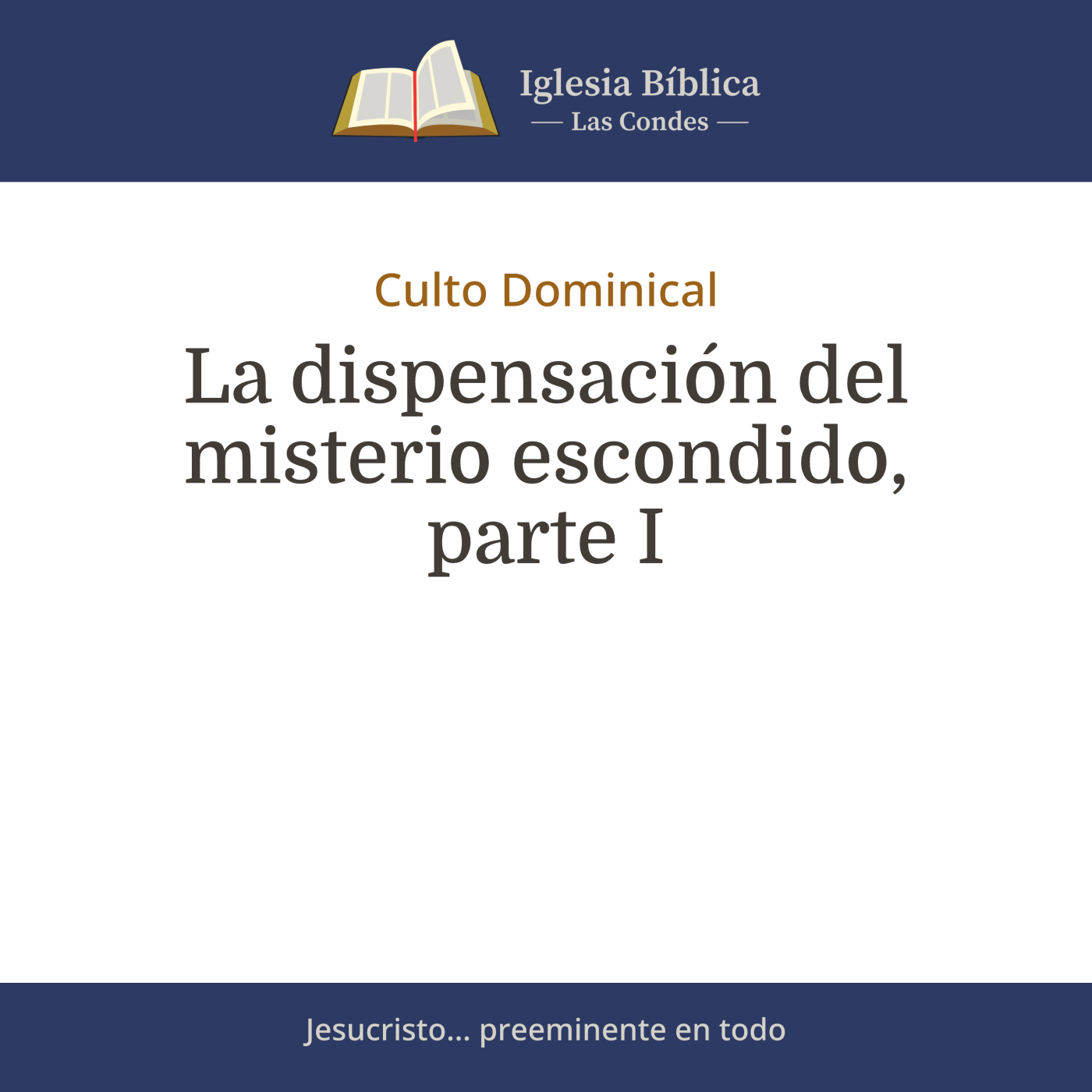 Mensajes del Culto Dominical