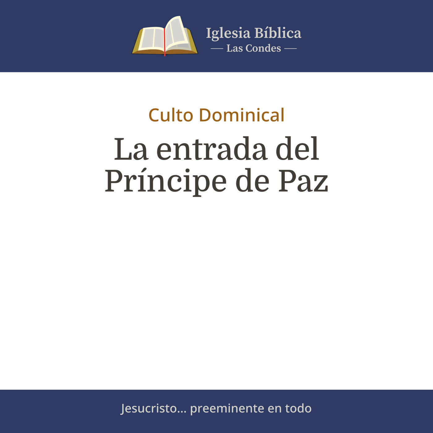 Mensajes del Culto Dominical