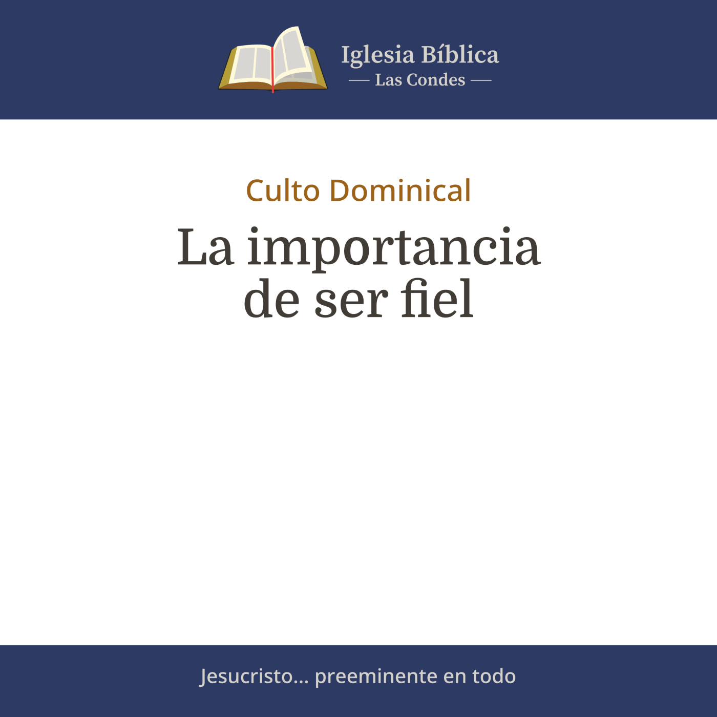 Mensajes del Culto Dominical