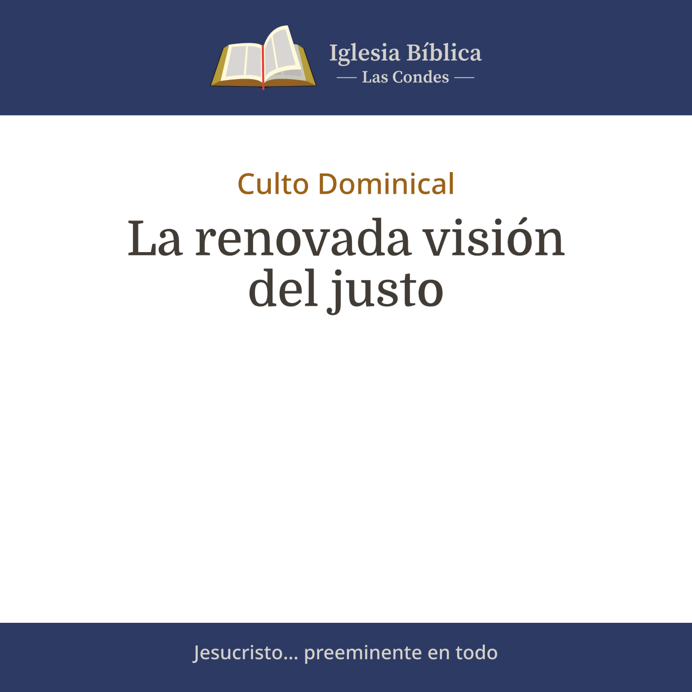Portada de Mensajes del Culto Dominical