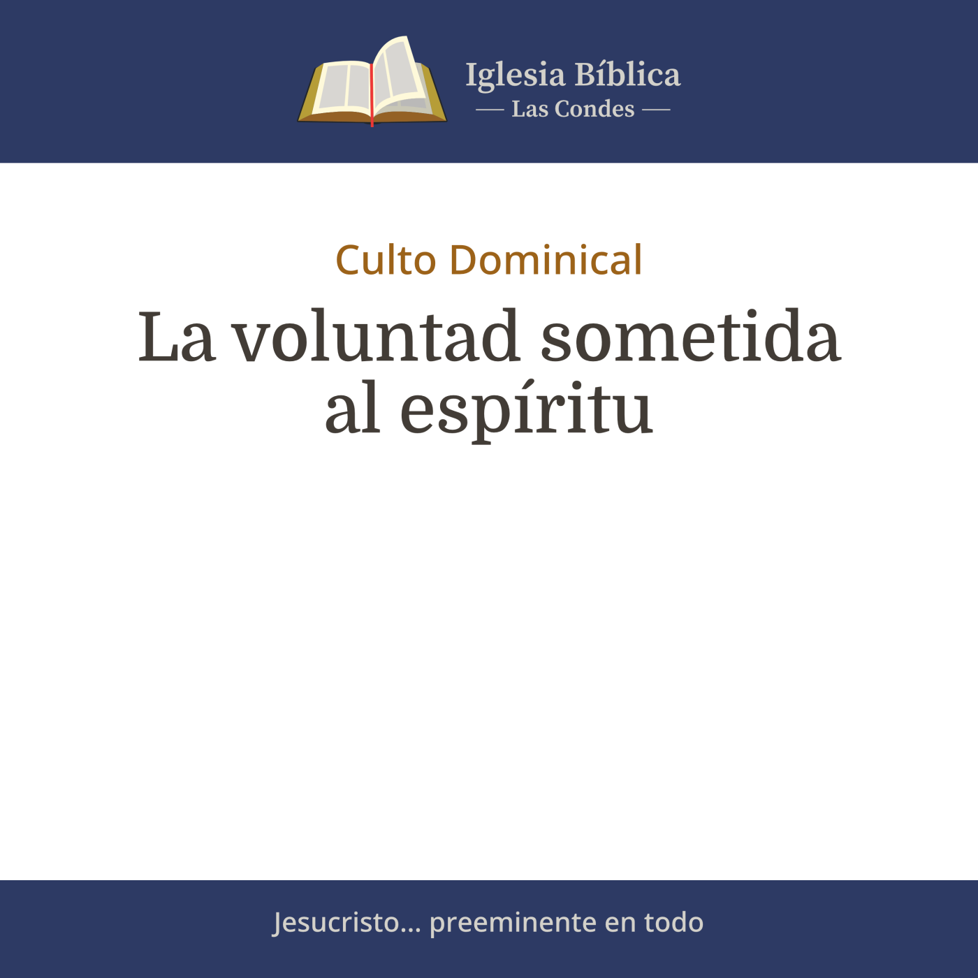 Mensajes del Culto Dominical