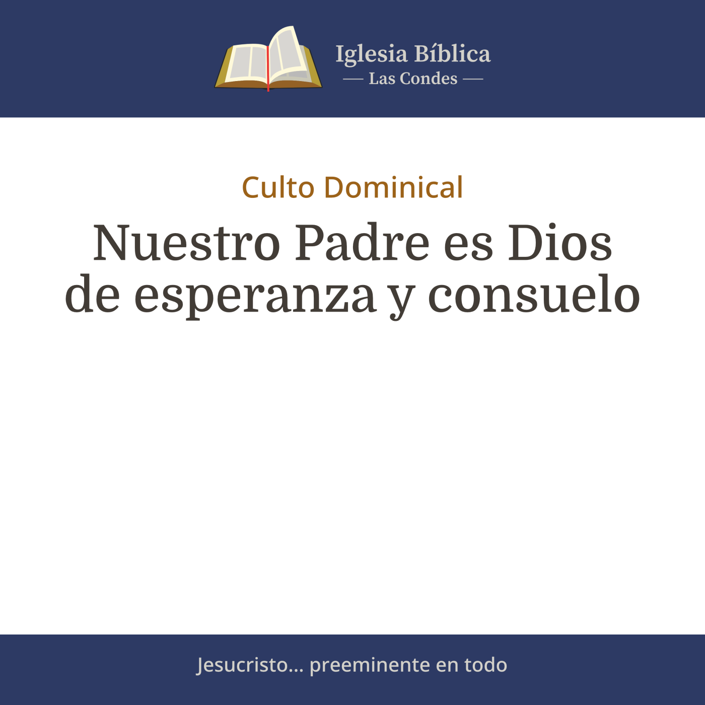 Mensajes del Culto Dominical