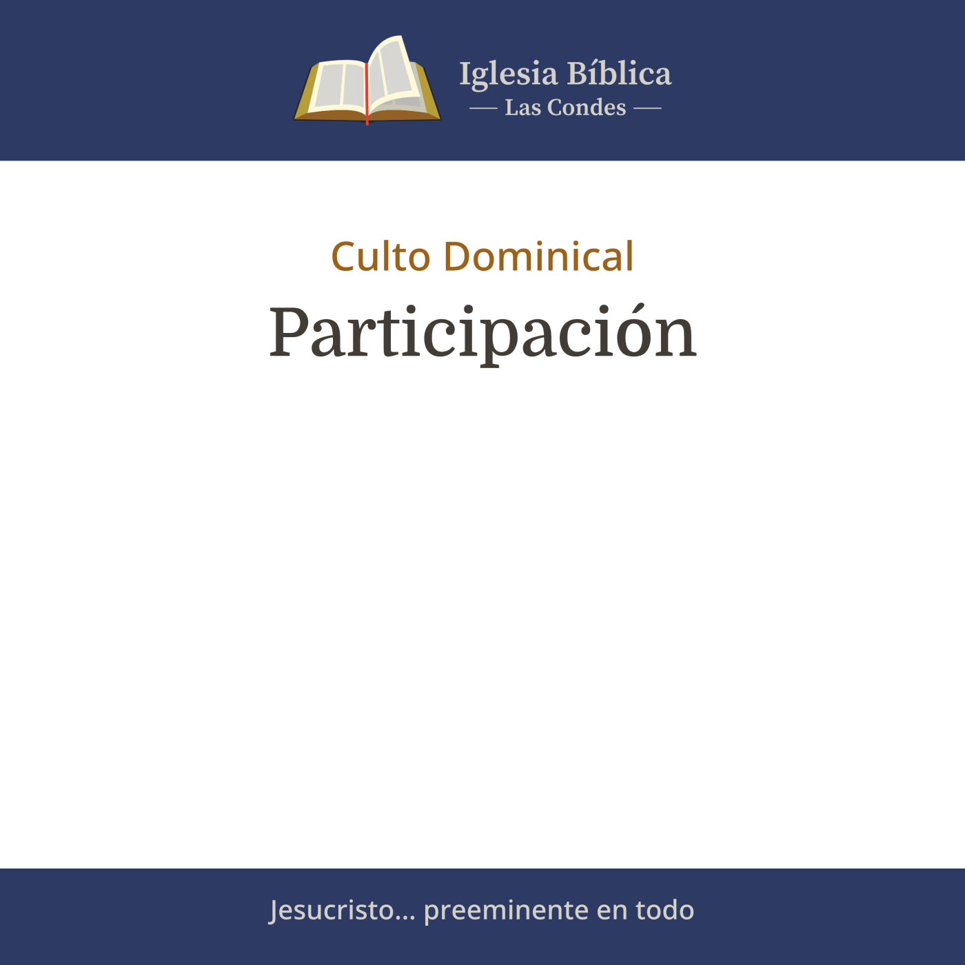 Mensajes del Culto Dominical