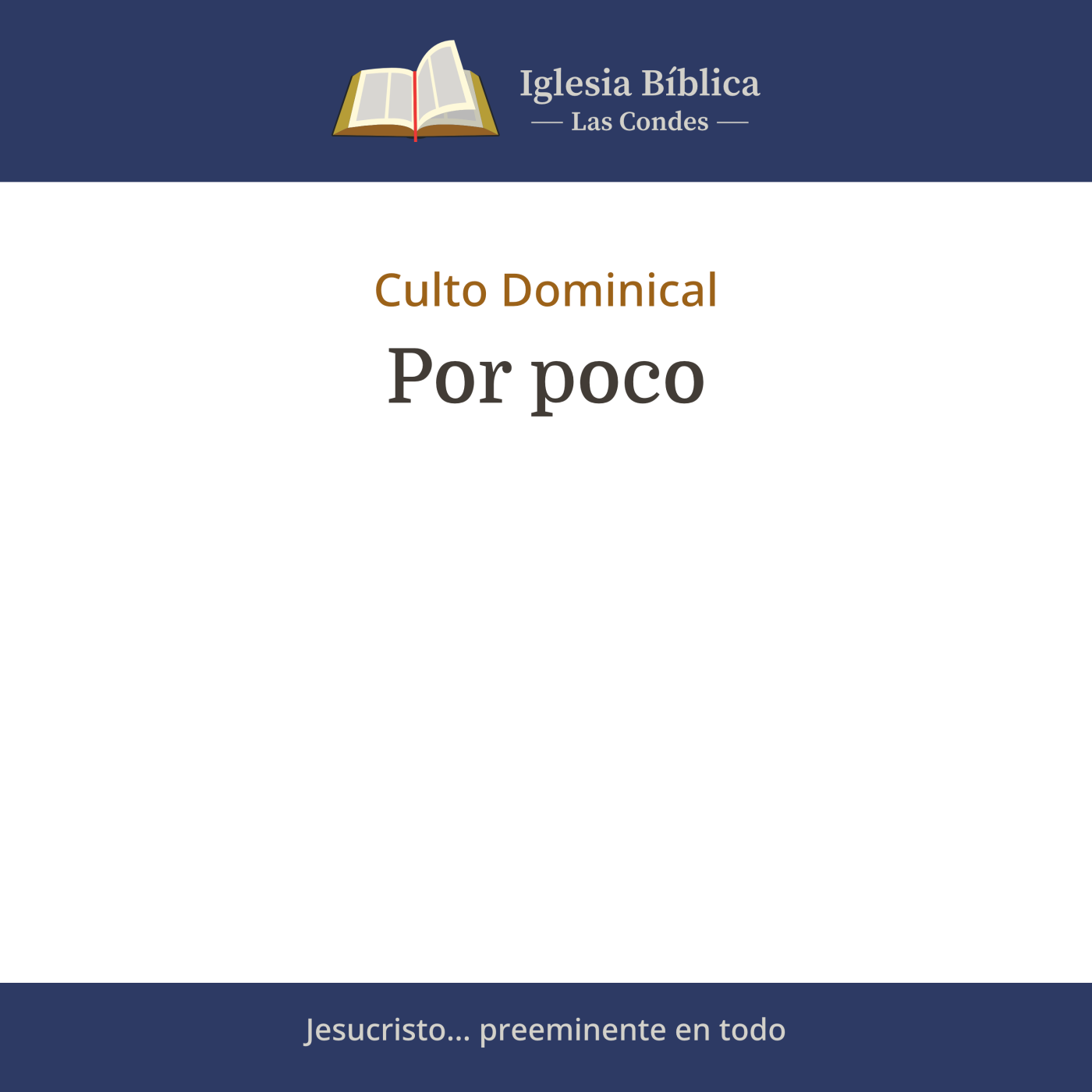 Mensajes del Culto Dominical