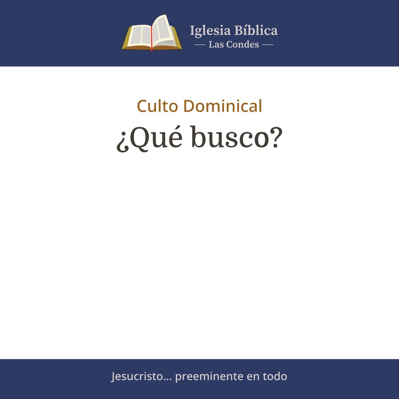 Mensajes del Culto Dominical