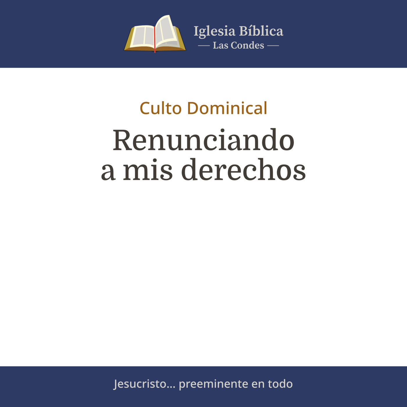 Portada de Mensajes del Culto Dominical