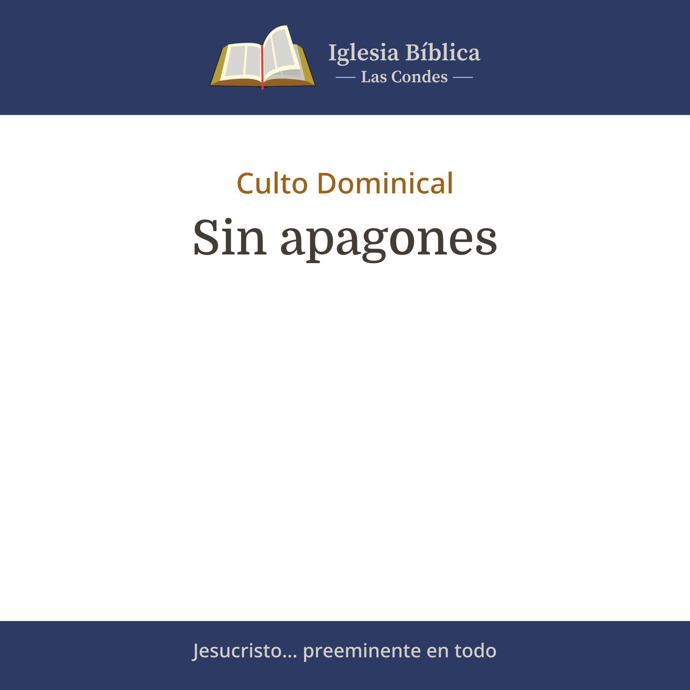 Mensajes del Culto Dominical