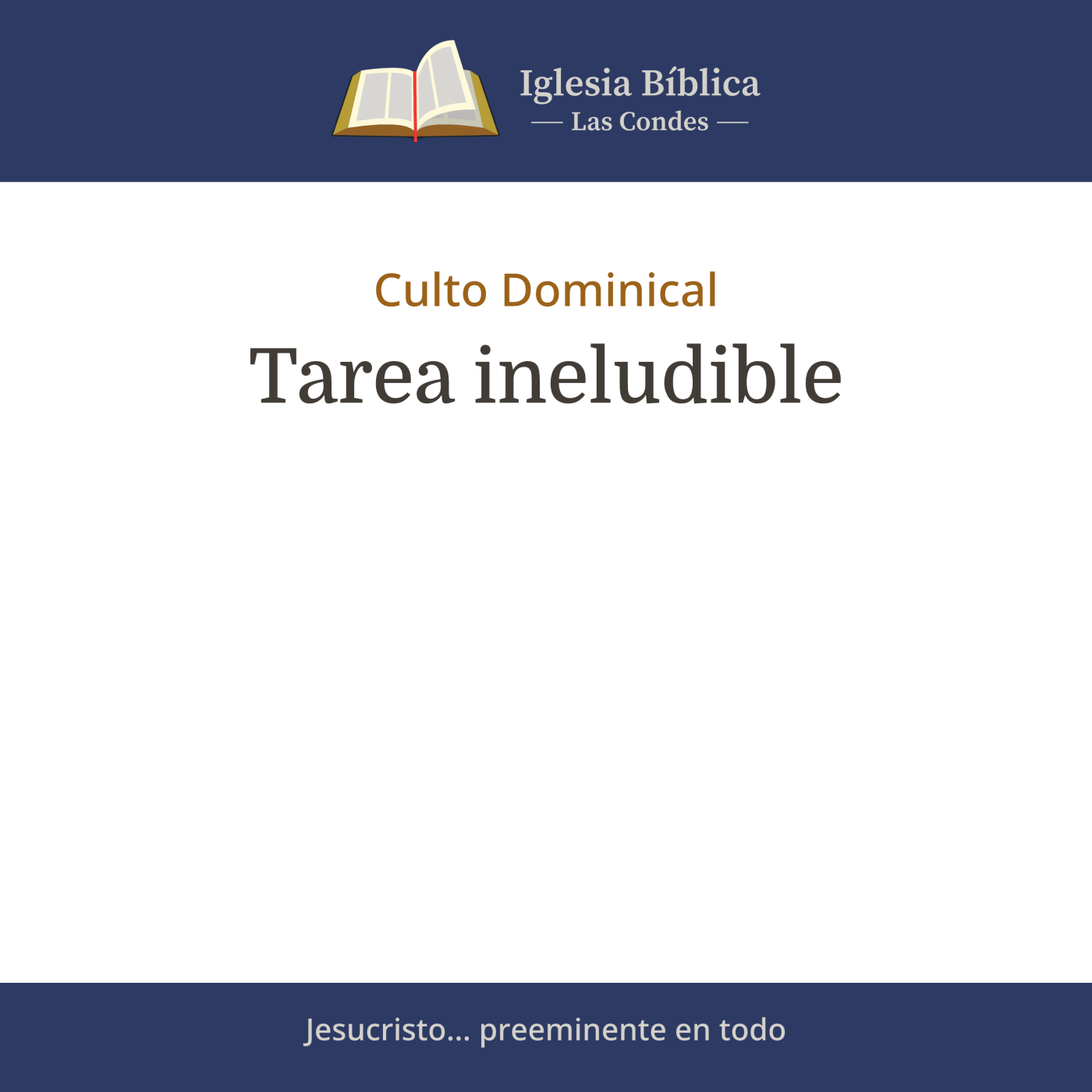 Mensajes del Culto Dominical