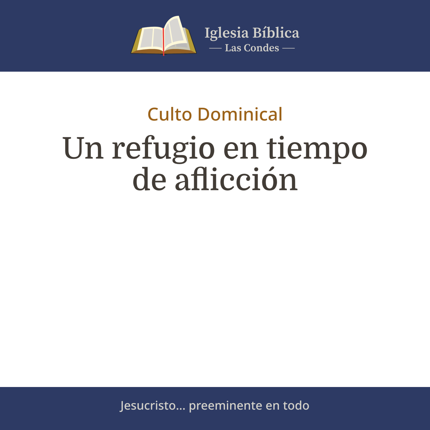 Portada de Mensajes del Culto Dominical