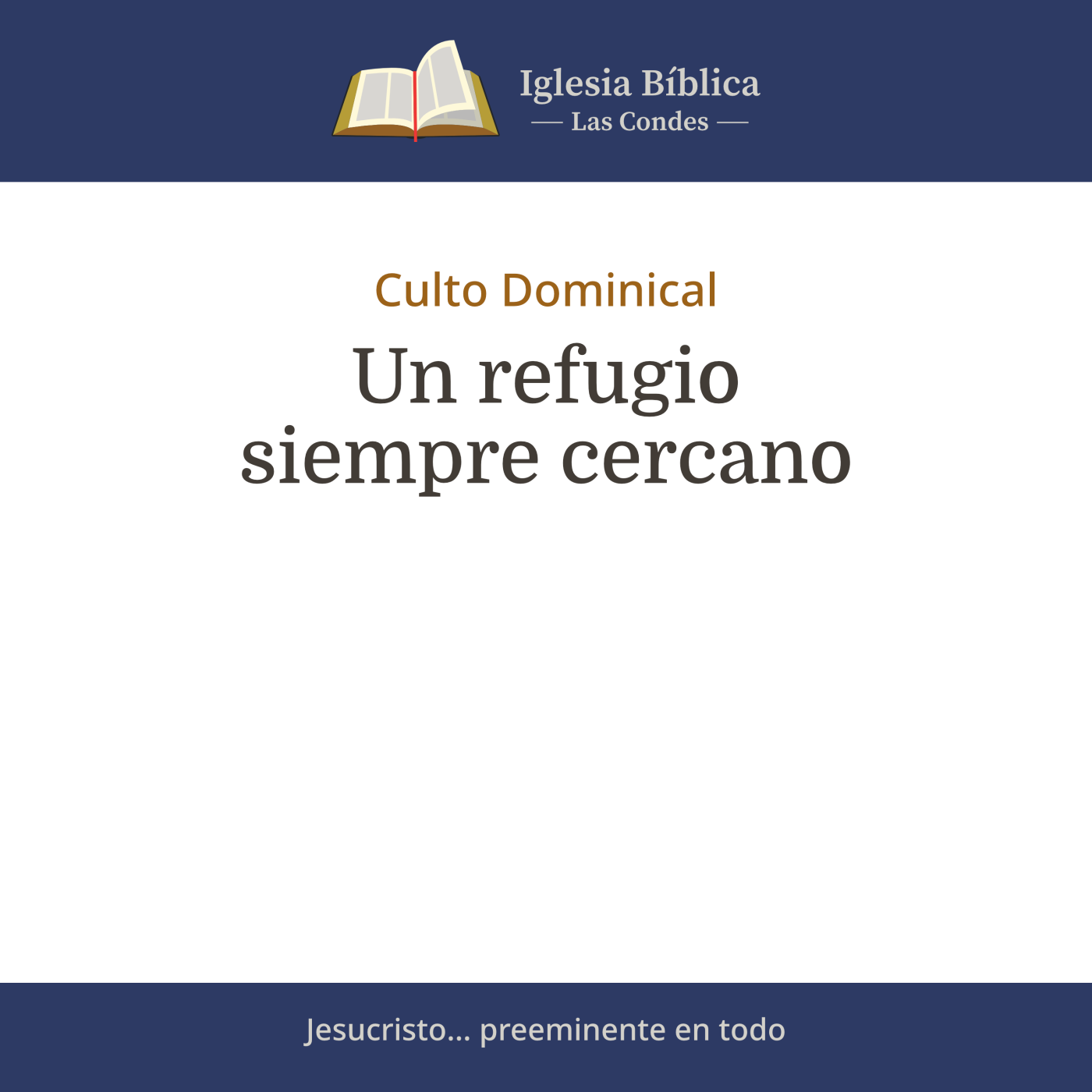 Portada de Mensajes del Culto Dominical