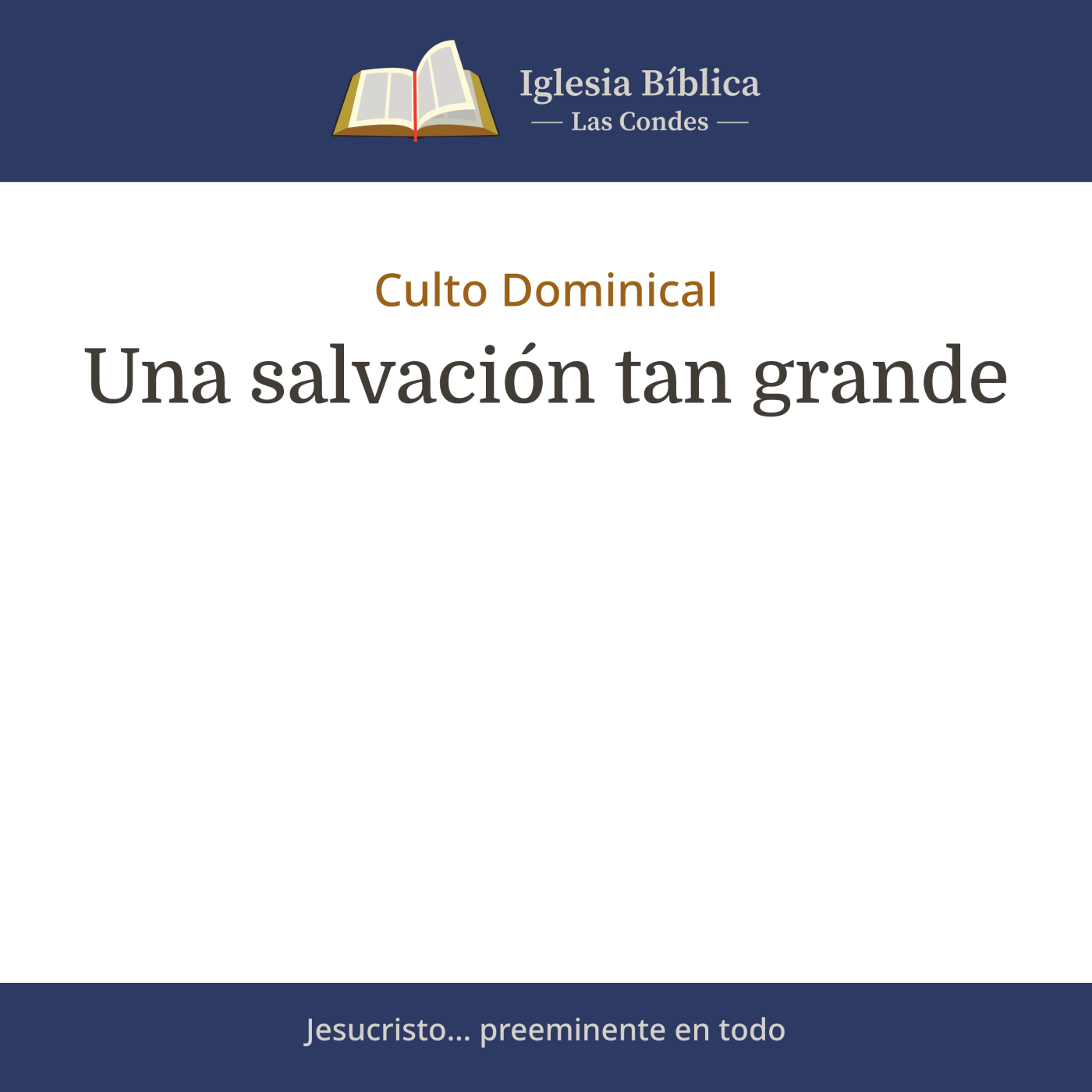 Portada de Mensajes del Culto Dominical