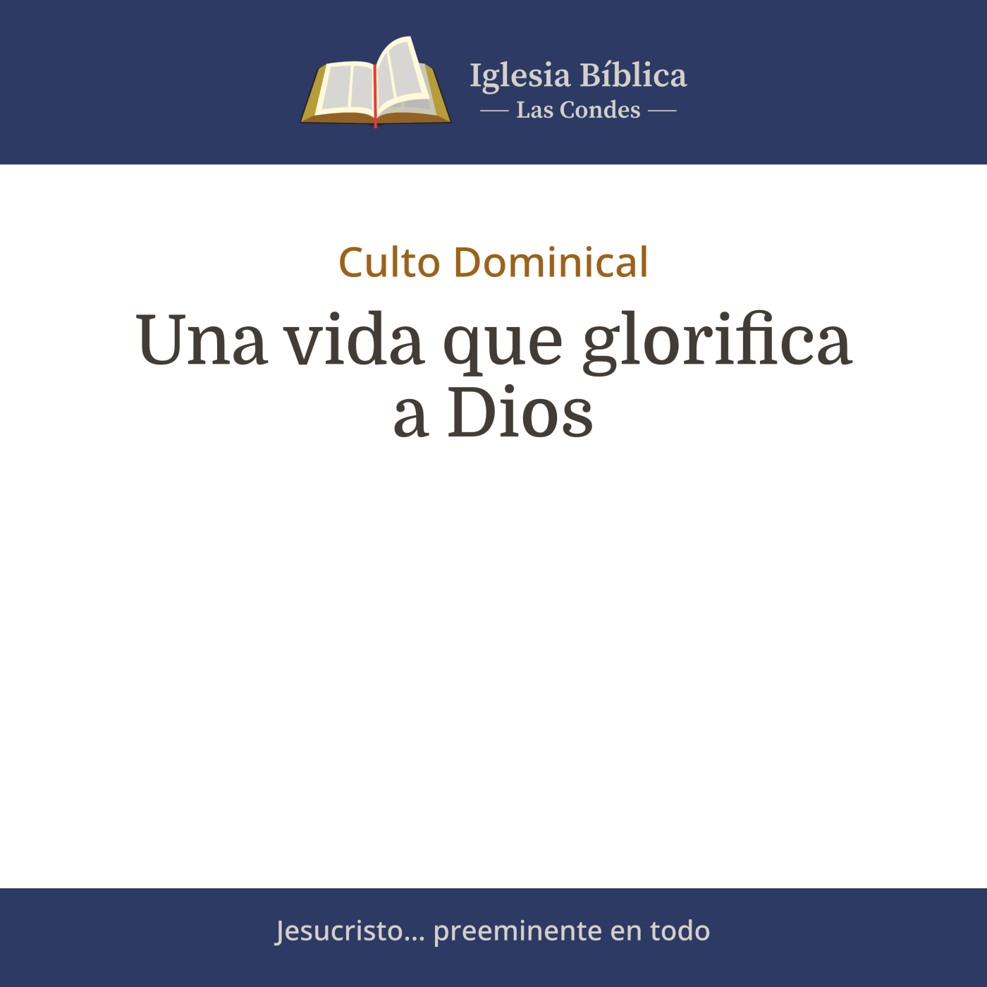 Mensajes del Culto Dominical