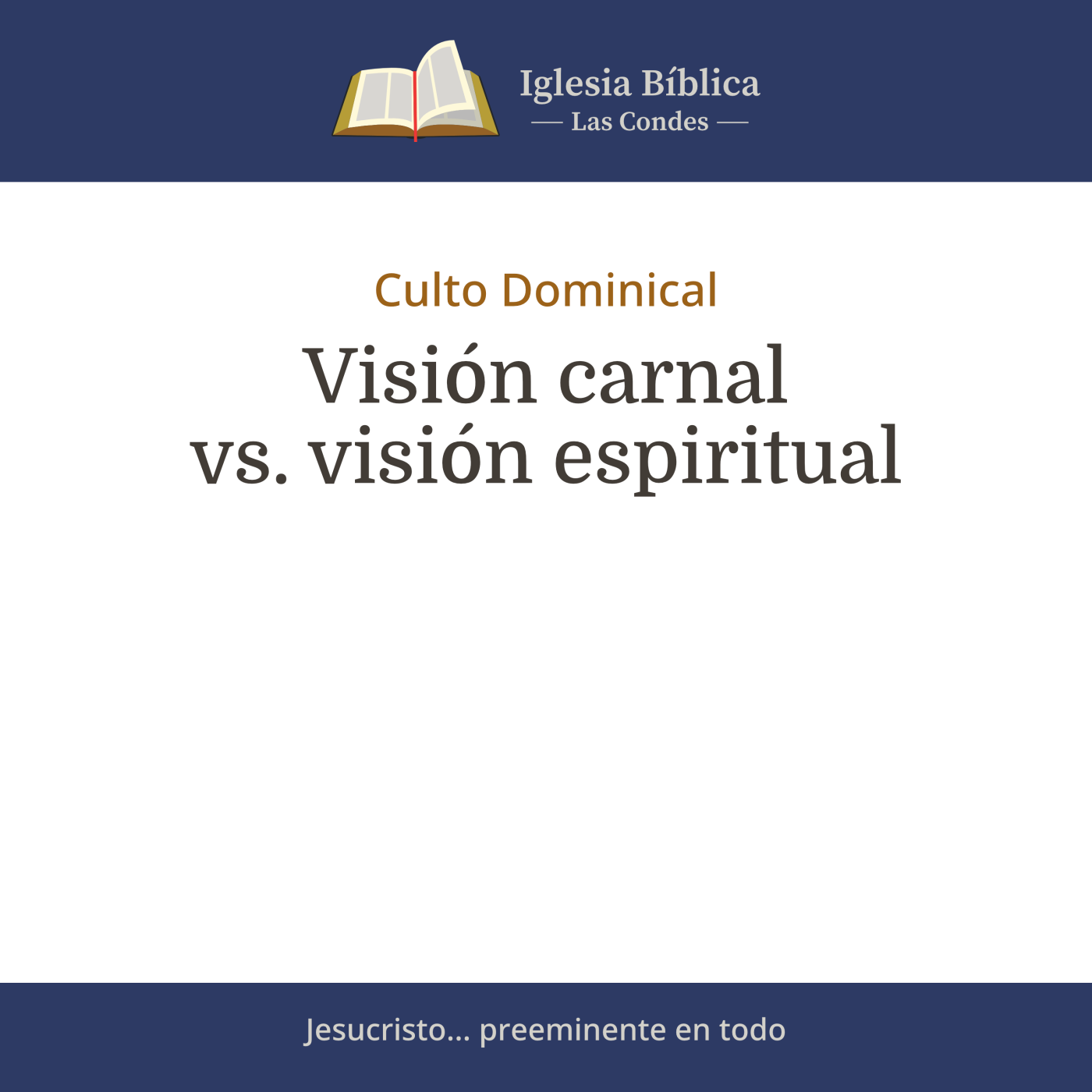 Mensajes del Culto Dominical